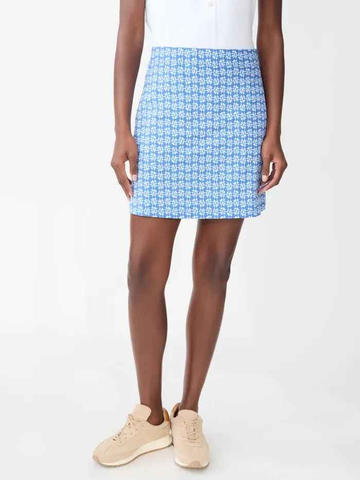 JMclaughlin Briana Skort In Posy Navywhiteblue Women Skirts and Skorts