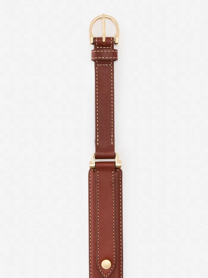 JMclaughlin Danica Leather Belt Cognac Women Belts