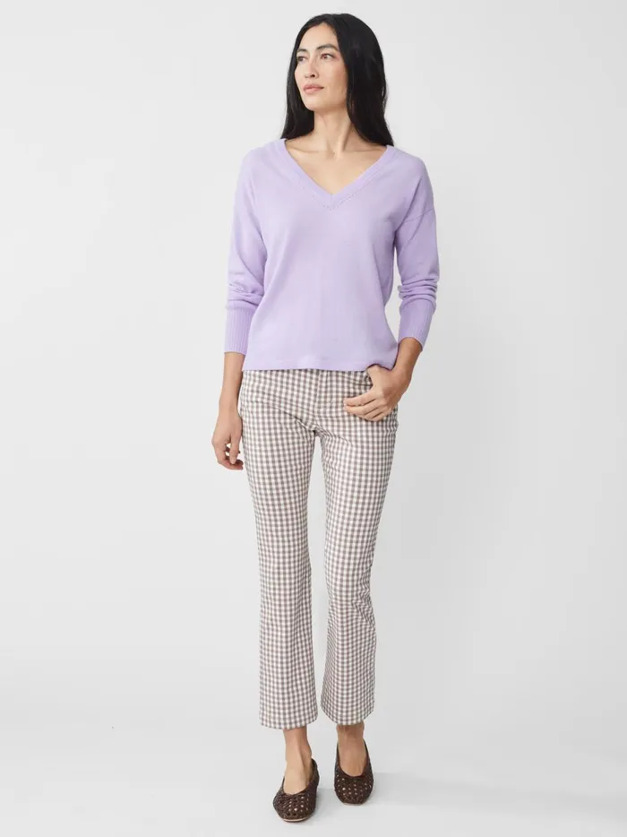 JMclaughlin Glynn Cashmere Sweater Lilac Women Sweaters