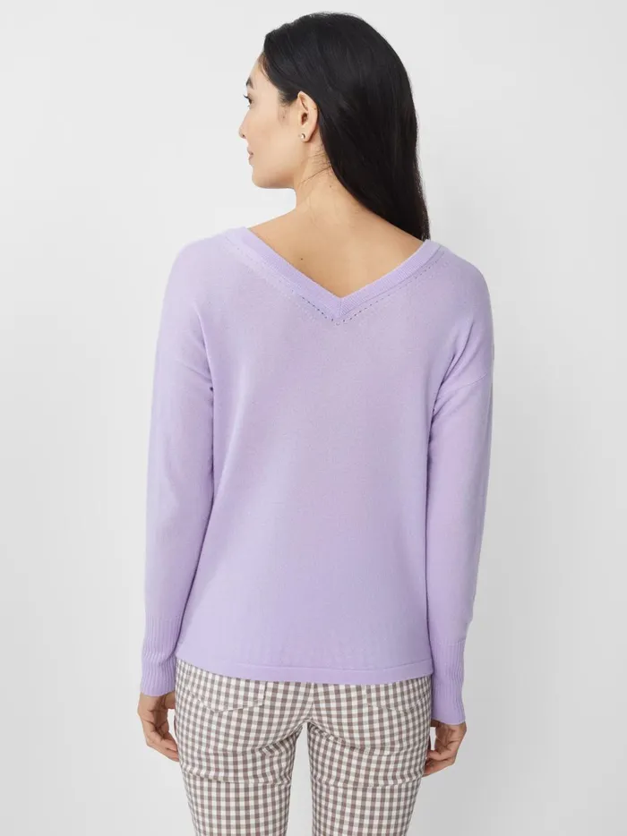 JMclaughlin Glynn Cashmere Sweater Lilac Women Sweaters