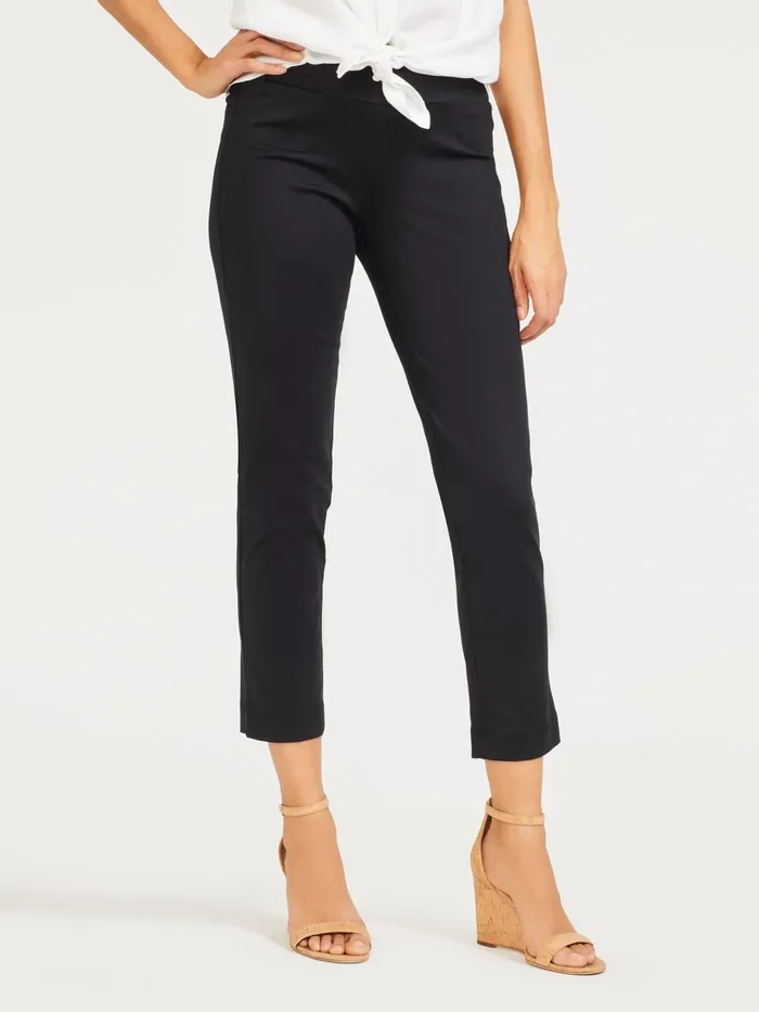 JMclaughlin Newport Capri Pants Black Women Pants