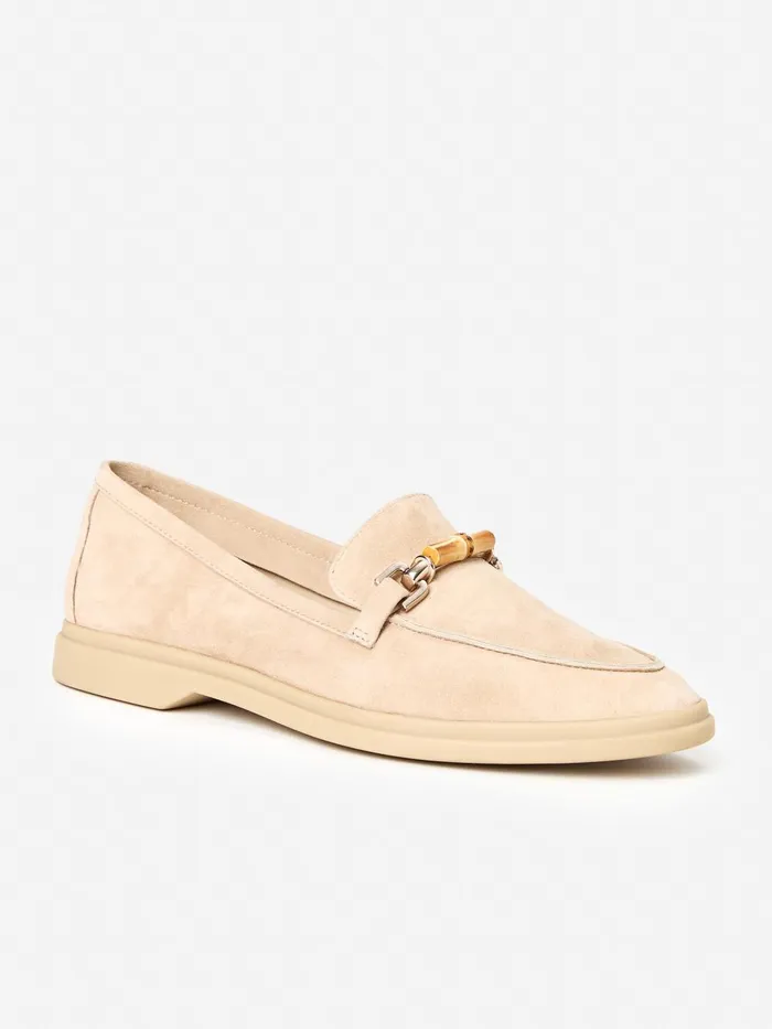 JMclaughlin Reina Suede Loafers Oat Women Loafers