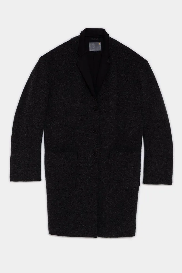 Jackets and Coats Raw Cut Coat 8211 Dark Grey R13 Men
