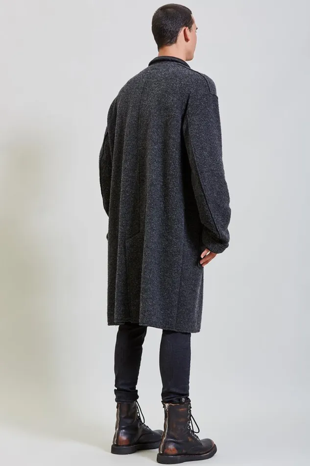 Jackets and Coats Raw Cut Coat 8211 Dark Grey R13 Men