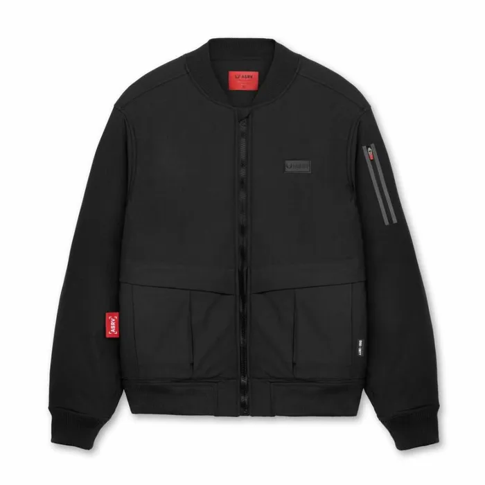 Jackets and Outerwear Men ASRV Kinterra Weatherproof Bomber Jacket Black