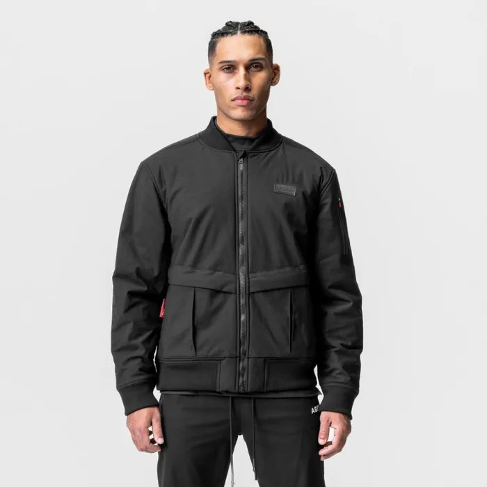 Jackets and Outerwear Men ASRV Kinterra Weatherproof Bomber Jacket Black