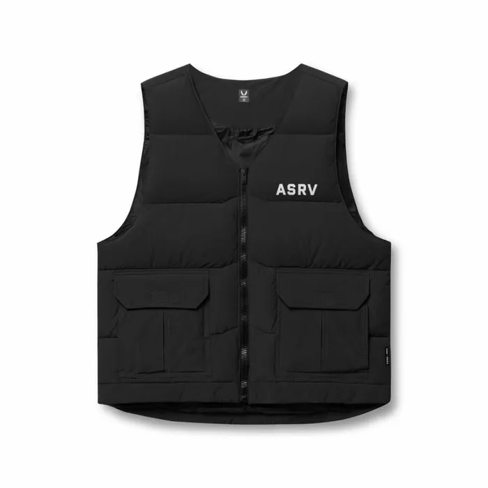 Jackets and Outerwear Men ASRV Ripstop Insulated Puffer Gilet Black
