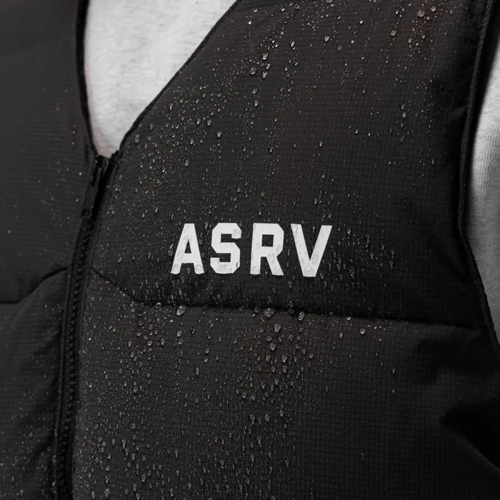 Jackets and Outerwear Men ASRV Ripstop Insulated Puffer Gilet Black