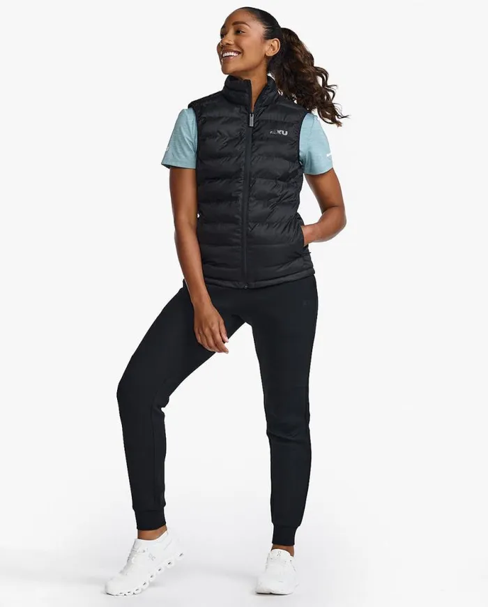 Jackets and Vests Womens 2XU Commute Packable Insulation Vest Black