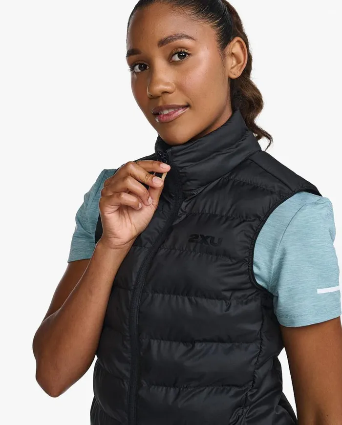 Jackets and Vests Womens 2XU Commute Packable Insulation Vest Black