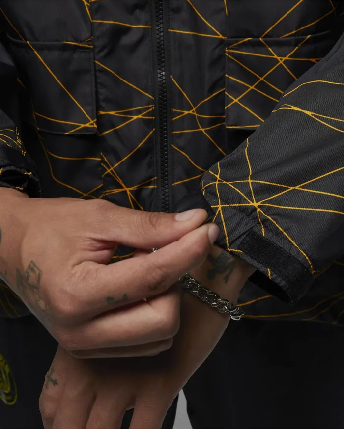 Jackets Men Nike Paris SaintGermain Blacktour Yellow