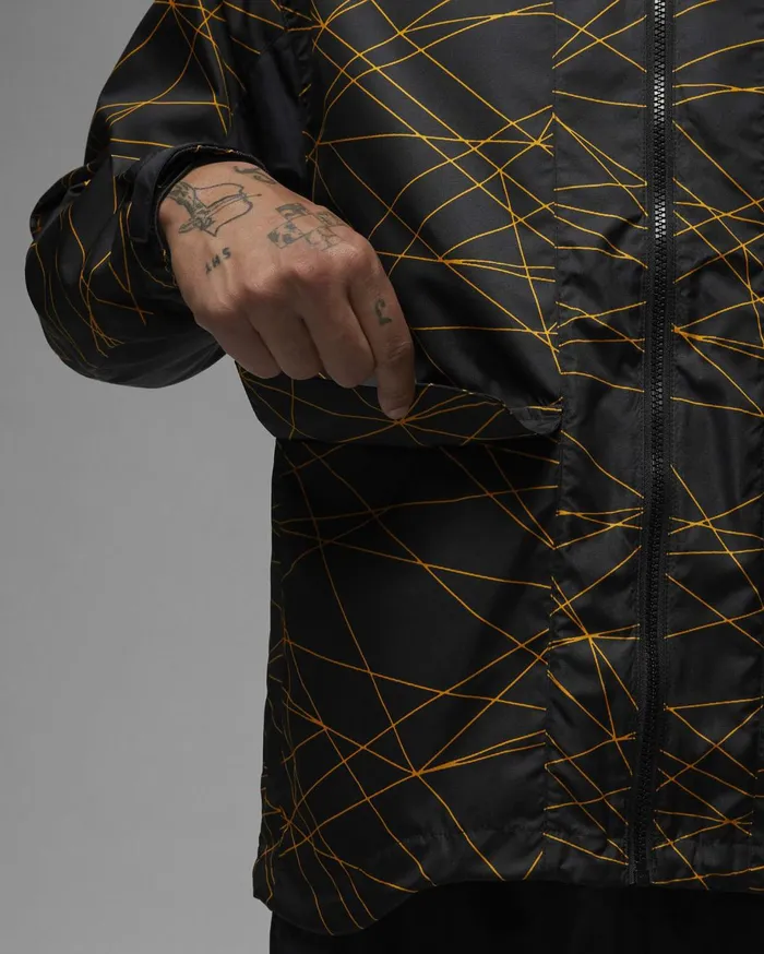 Jackets Men Nike Paris SaintGermain Blacktour Yellow