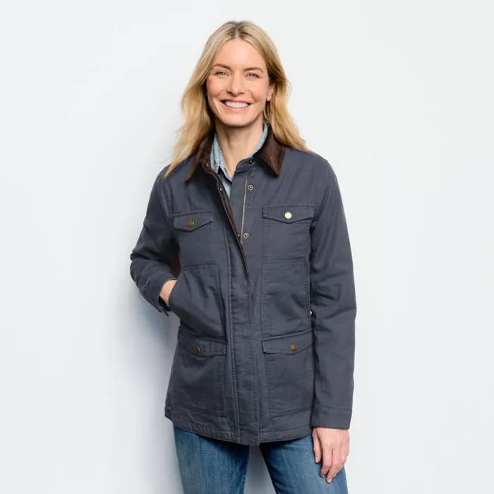 Jackets Women Orvis Womens Orvis 1856 Barn Coat Carbon