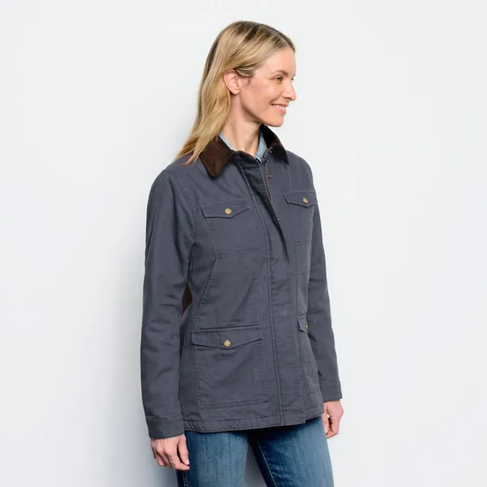 Jackets Women Orvis Womens Orvis 1856 Barn Coat Carbon