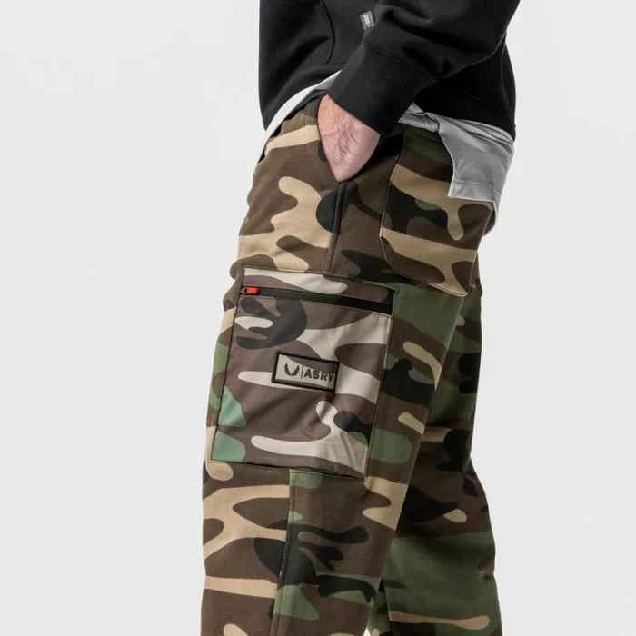 Joggers and Pants Men ASRV TechTerry Cinch Cargo Jogger Woodland Camo