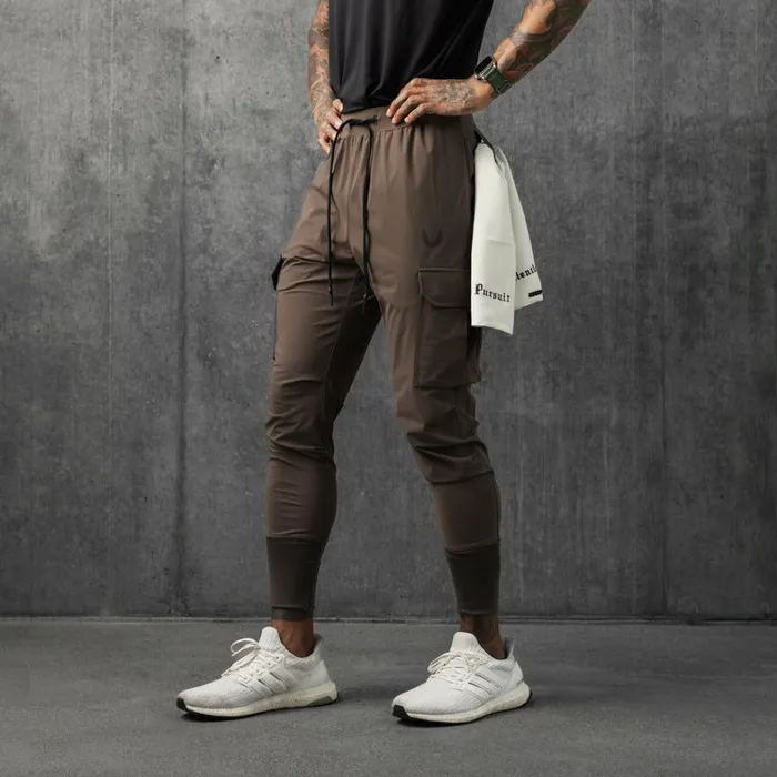 Joggers and Pants Men ASRV TetraLite Cargo High Rib Jogger Deep Taupe