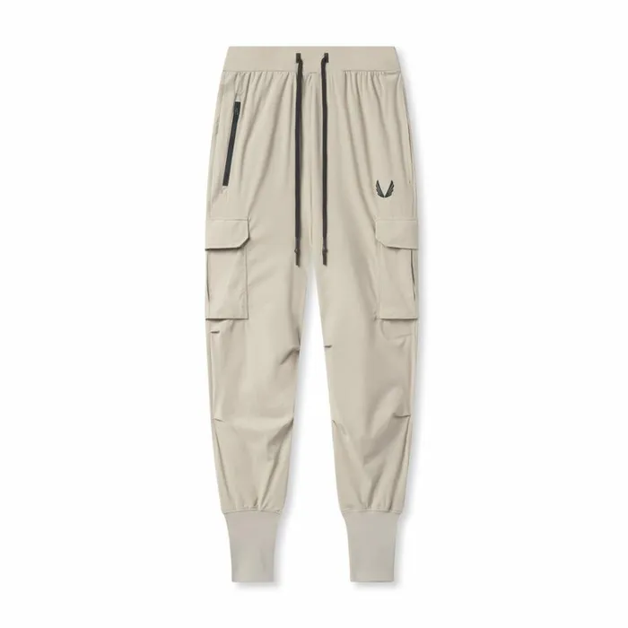 Joggers and Pants Men ASRV TetraLite Cargo High Rib Jogger Sand Smoke