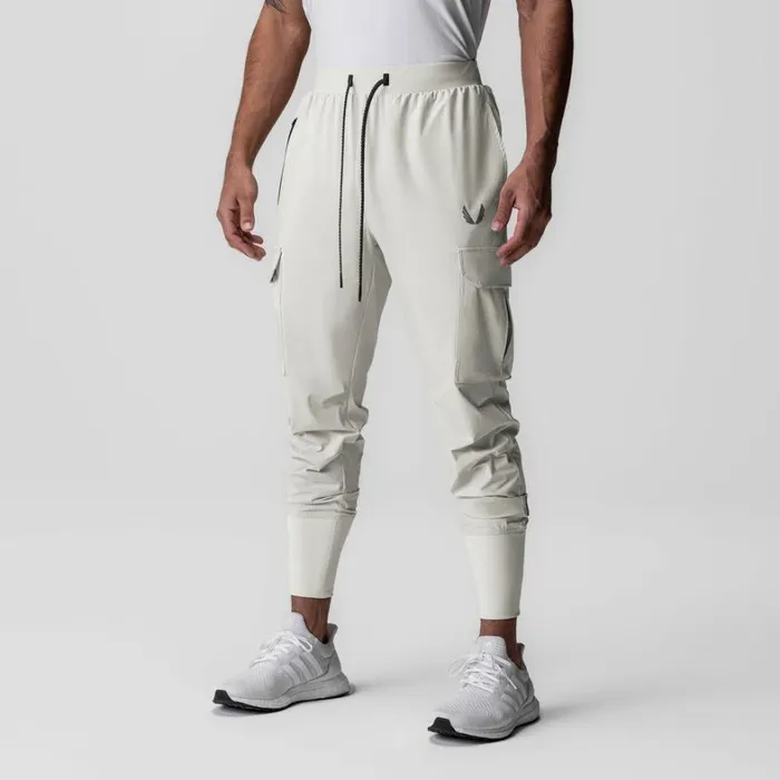 Joggers and Pants Men ASRV TetraLite Cargo High Rib Jogger Stone 034reflective034