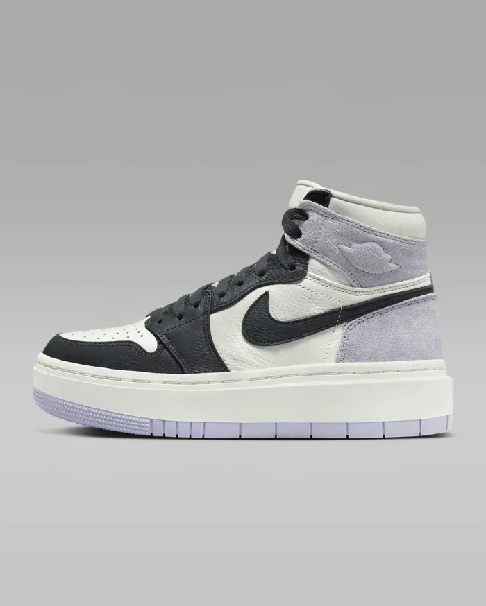 Jordan Women Nike Air Jordan 1 Elevate High Titaniumsaildark Smoke Grey
