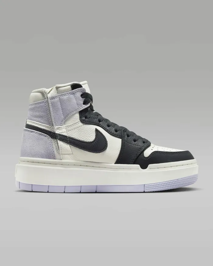 Jordan Women Nike Air Jordan 1 Elevate High Titaniumsaildark Smoke Grey