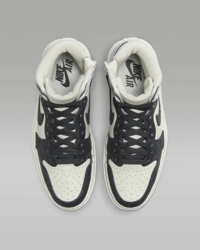 Jordan Women Nike Air Jordan 1 Elevate High Titaniumsaildark Smoke Grey