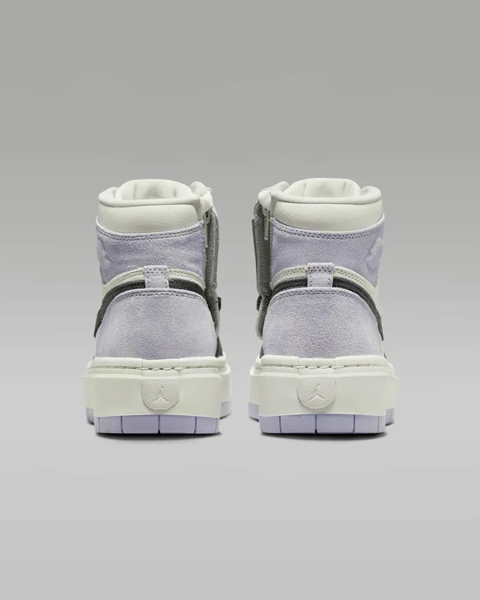 Jordan Women Nike Air Jordan 1 Elevate High Titaniumsaildark Smoke Grey