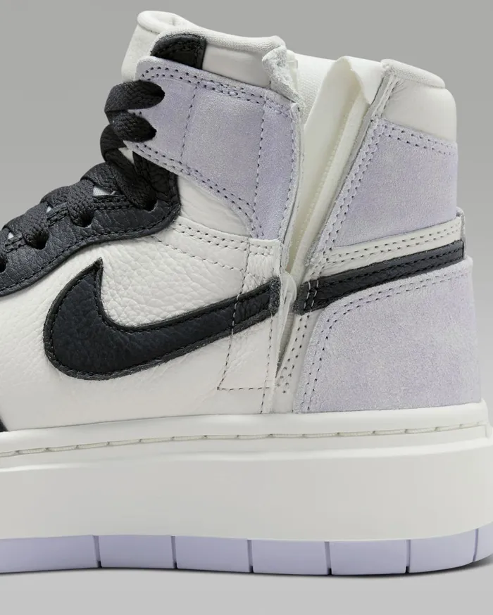Jordan Women Nike Air Jordan 1 Elevate High Titaniumsaildark Smoke Grey