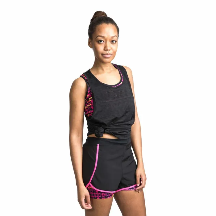 Kaylee Sleeveless Active Tshirt Black Women Trespass Gym and Sports Tops