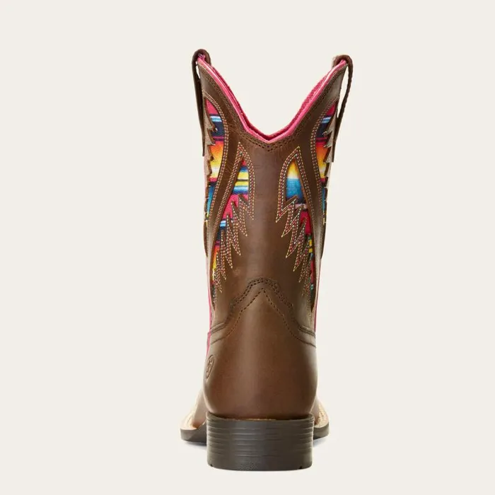 Kids Big Kids039 Footwear Ariat Quickdraw VentTEK Western Boot Distressed Brown Kids Big Kids039 Footwear Ariat Quickdraw VentTEK Western Boot Distressed Brown