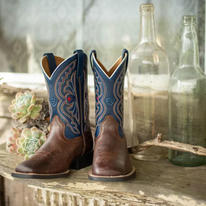 Kids Big Kids039 Footwear Ariat Quickdraw Western Boot Brown Oiled Rowdy Kids Big Kids039 Footwear Ariat Quickdraw Western Boot Brown Oiled Rowdy