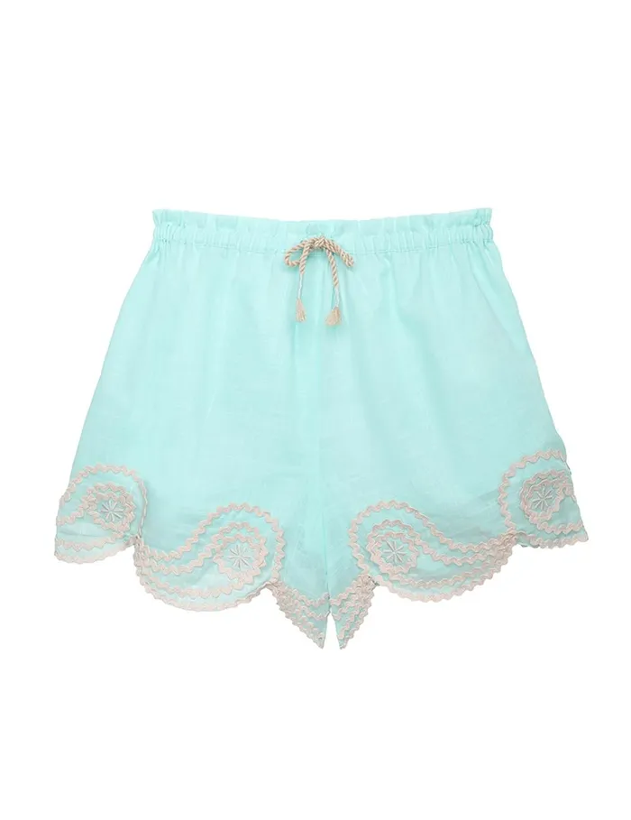Kids Clothing Zimmermann Waverly Ric Rac Short Blue