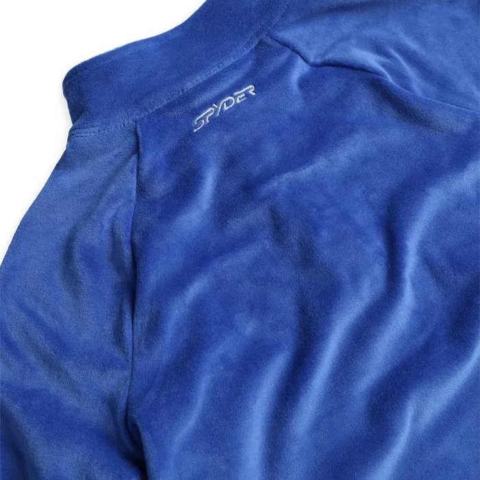 Kids Shimmer Bug Half Zip Electric Blue Spyder Fleece