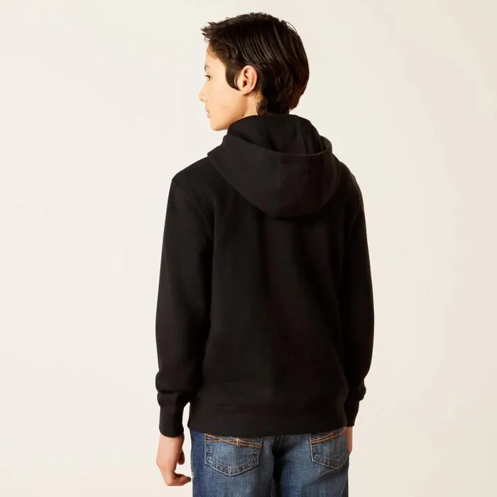 Kids Sweatshirts and Hoodies Ariat Ariat Front Logo Hoodie Black