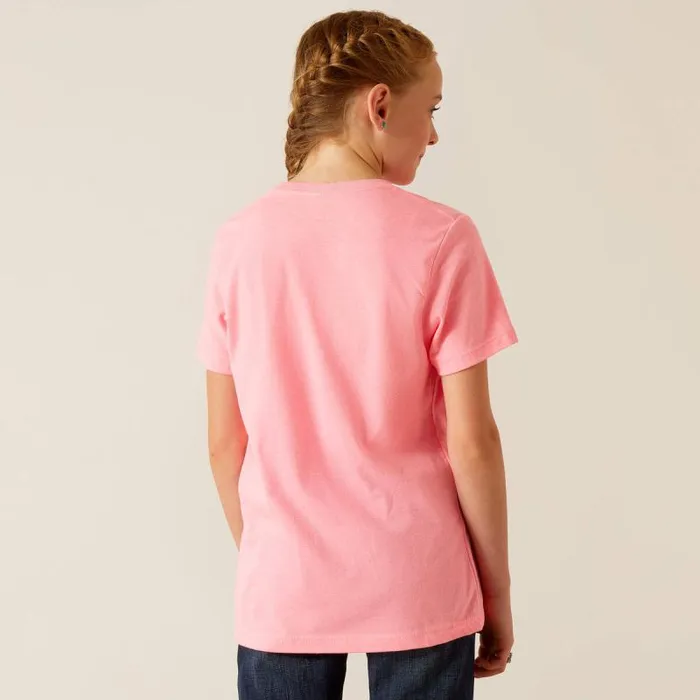 Kids TShirts and Polos Ariat Ariat Tall Boot TShirt Pink Ice Kids TShirts and Polos Ariat Ariat Tall Boot TShirt Pink Ice