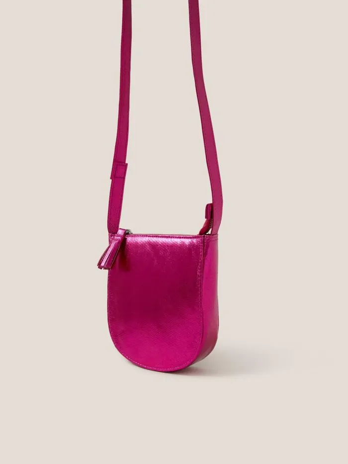 Kids White Stuff Bags Metallic Bag Bright Pink