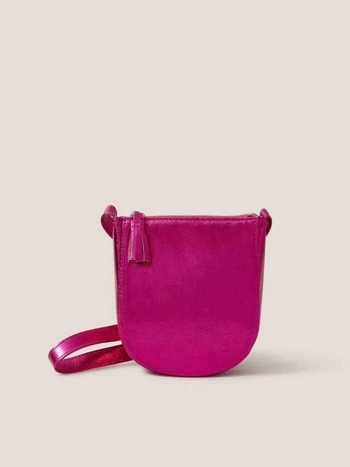 Kids White Stuff Bags Metallic Bag Bright Pink