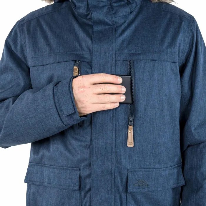 King Peak Insulated Waterproof Windproof Jacket Navy Men Trespass Casual Jackets King Peak Insulated Waterproof Windproof Jacket Navy Men Trespass Casual Jackets