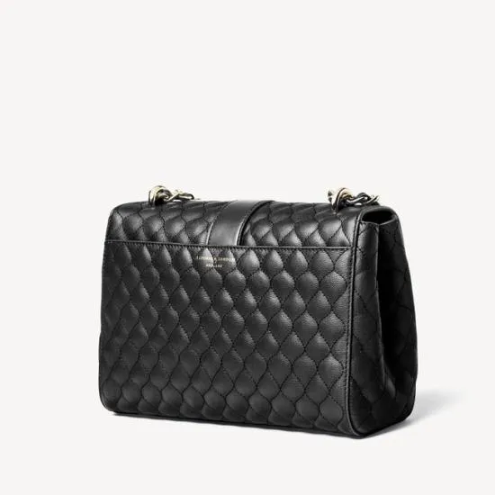 Large Lottie Bag Black Quilted Kaviar Women Aspinal Of London Shoulder