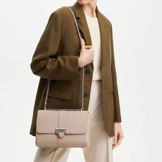 Large Lottie Bag Soft Taupe Pebble Women Aspinal Of London Shoulder