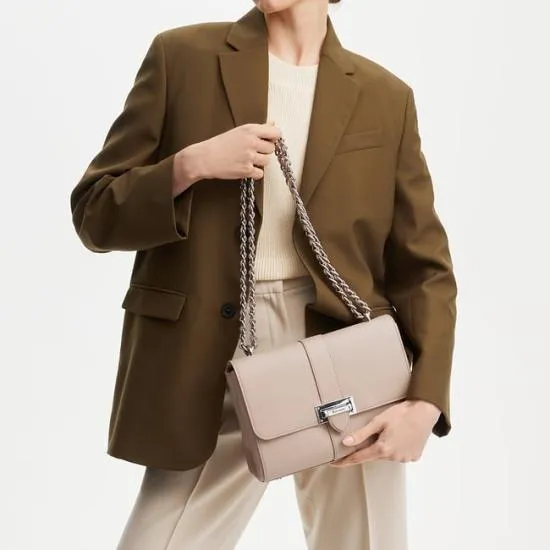 Large Lottie Bag Soft Taupe Pebble Women Aspinal Of London Shoulder