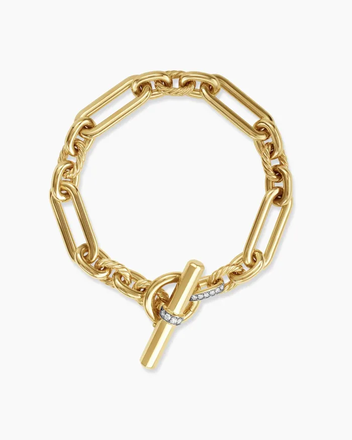 Lexington Chain Bracelet In 18K Yellow Gold With Diamonds 98mm Women David Yurman Chain