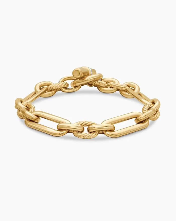 Lexington Chain Bracelet In 18K Yellow Gold With Diamonds 98mm Women David Yurman Chain
