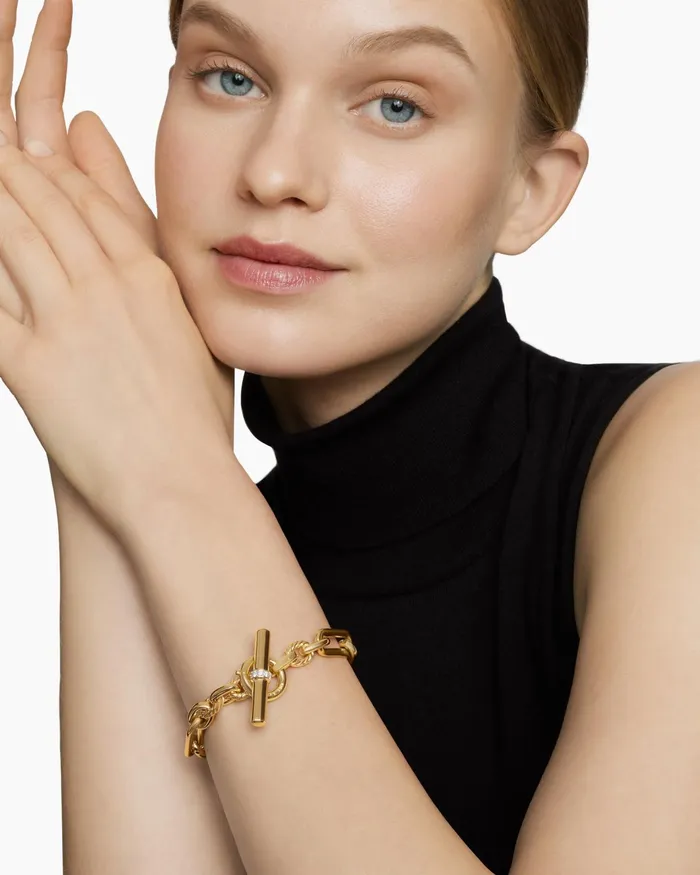 Lexington Chain Bracelet In 18K Yellow Gold With Diamonds 98mm Women David Yurman Chain
