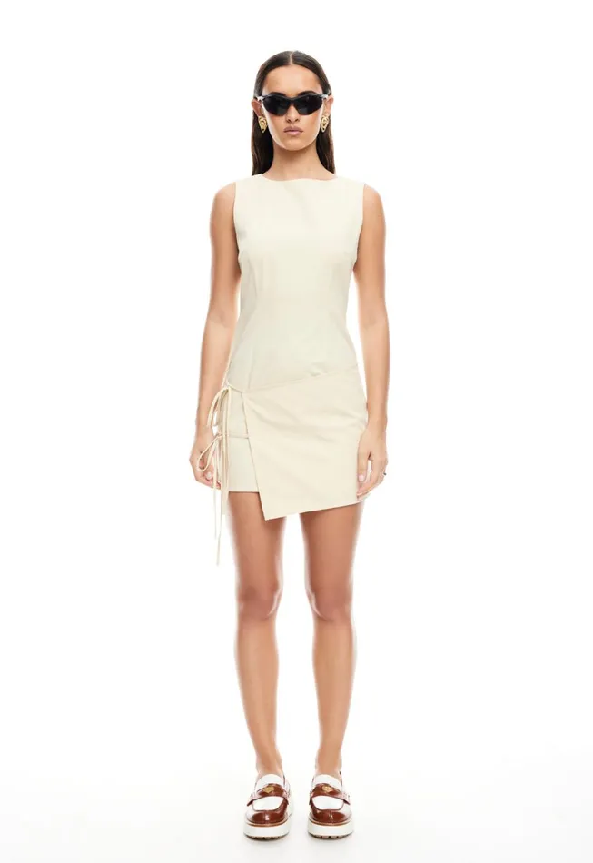 Lioness Fashion BALLERINA WRAP MINI Butter Women Dresses