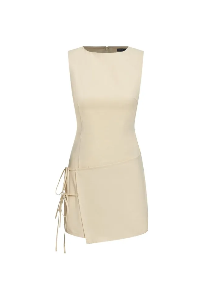 Lioness Fashion BALLERINA WRAP MINI Butter Women Dresses Lioness Fashion BALLERINA WRAP MINI Butter Women Dresses