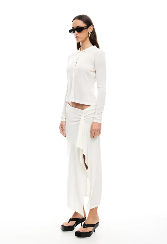 Lioness Fashion BANKS LONG SLEEVE TOP Ivory Women Sets and Coords Lioness Fashion BANKS LONG SLEEVE TOP Ivory Women Sets and Coords