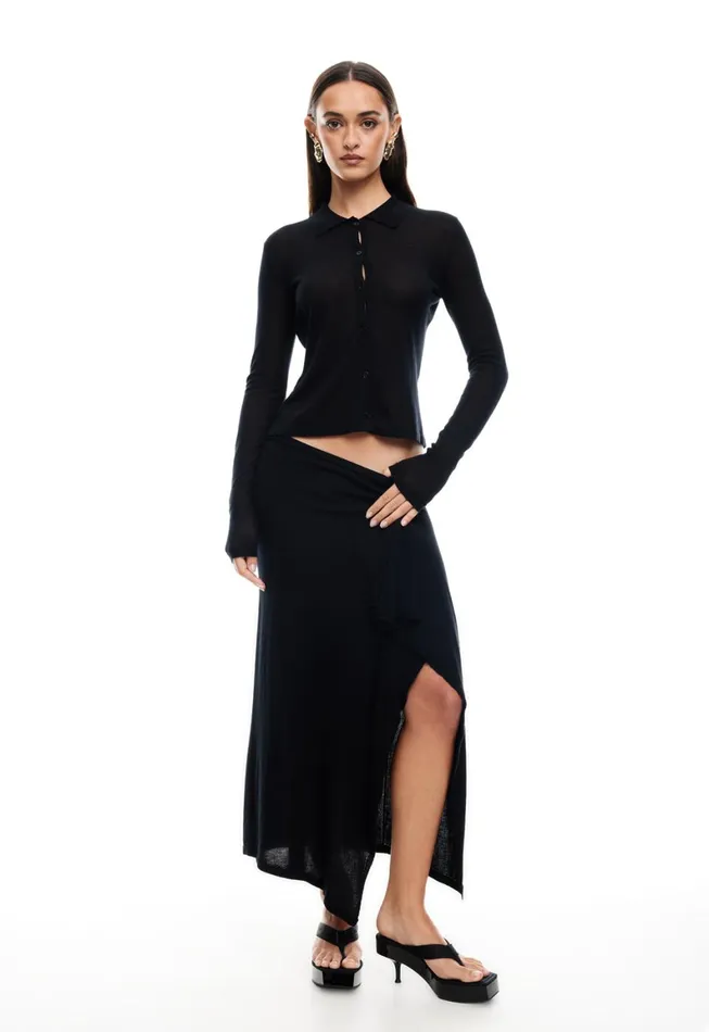 Lioness Fashion BANKS LONG SLEEVE TOP Onyx Women Tops Lioness Fashion BANKS LONG SLEEVE TOP Onyx Women Tops