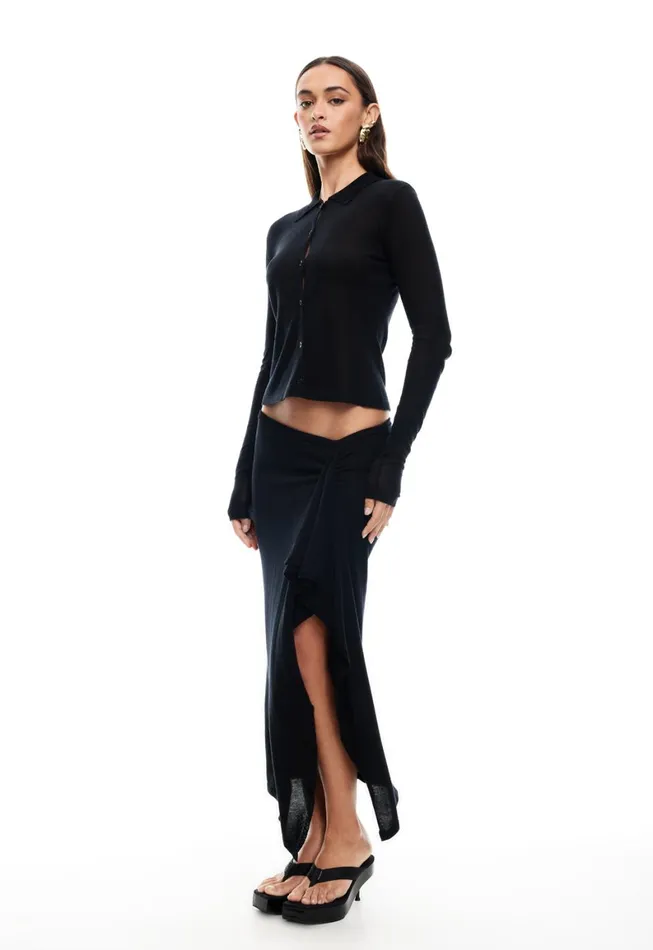 Lioness Fashion BANKS LONG SLEEVE TOP Onyx Women Tops Lioness Fashion BANKS LONG SLEEVE TOP Onyx Women Tops