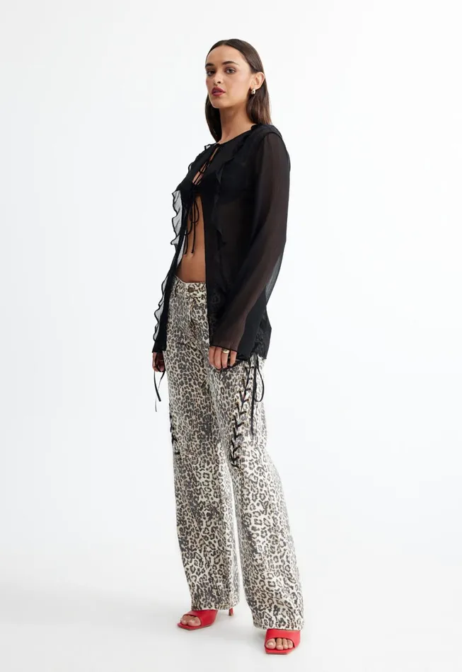 Lioness Fashion BARELY THERE TIE TOP Onyx Women Cover Ups Lioness Fashion BARELY THERE TIE TOP Onyx Women Cover Ups