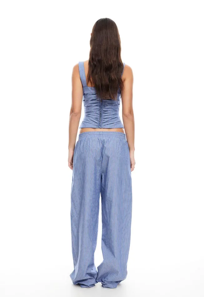 Lioness Fashion COBAIN CORSET Navy Stripe Women Tops